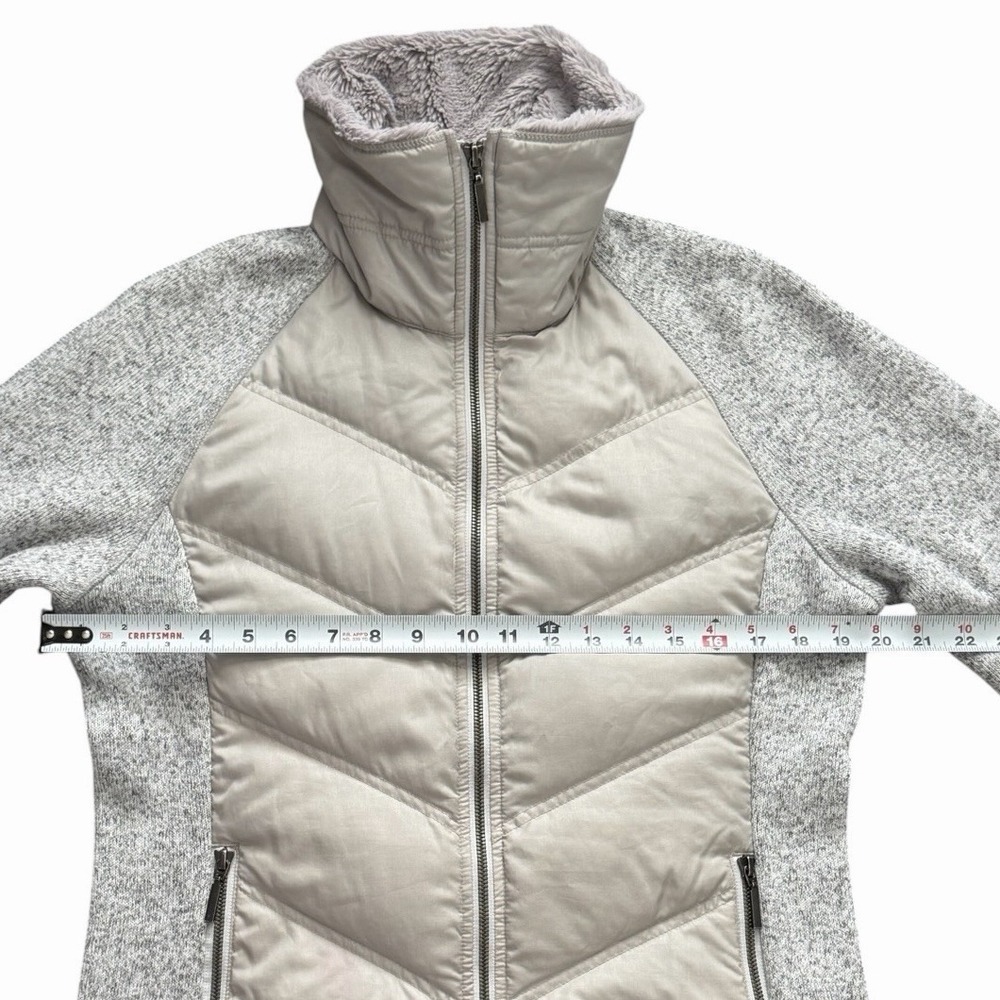 Marmot Women Jacket Medium Thea 700 Fill Down Insulate Gray Puffer Fleece Winter - Picture 2 of 16